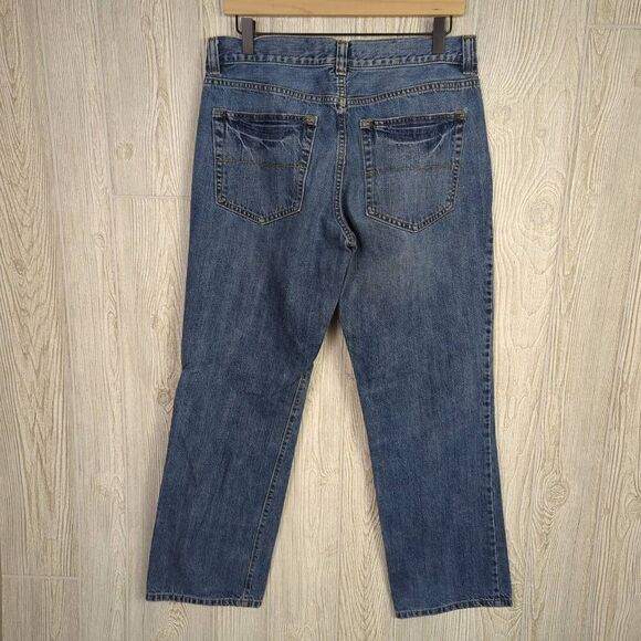 Urban Pipeline Mens 32/30 Denim Jeans Blue Straight Leg Relaxed Fit Pockets - Picture 2 of 6